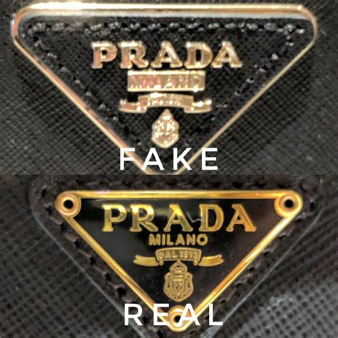 real prada logo vs fake|prada dust bag authentic.